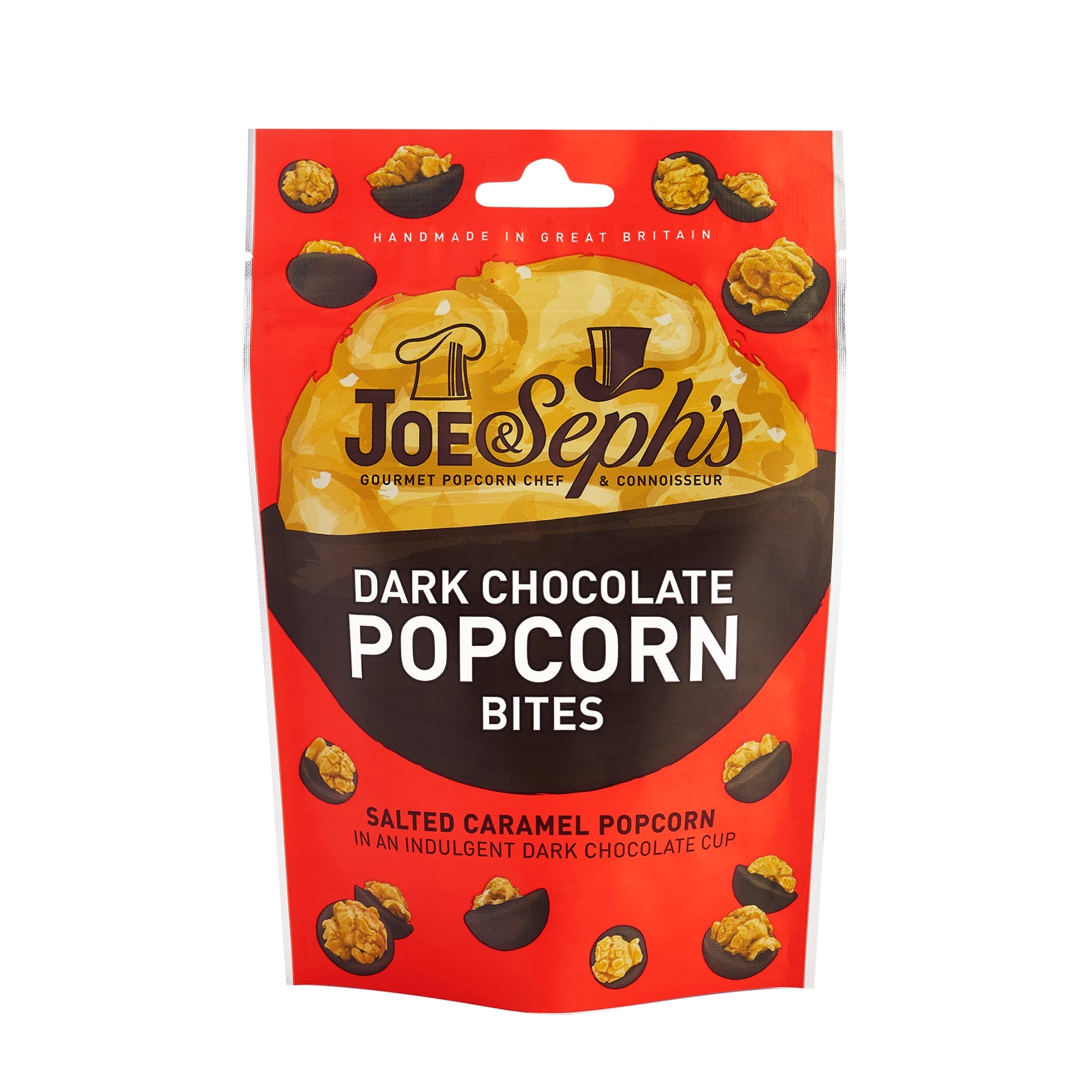 Dark Chocolate Popcorn Bites